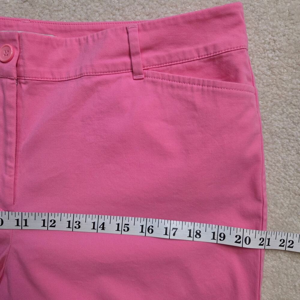 Talbots Size 12 Pink Chino Bermuda Shorts High Rise - Picture 7 of 12